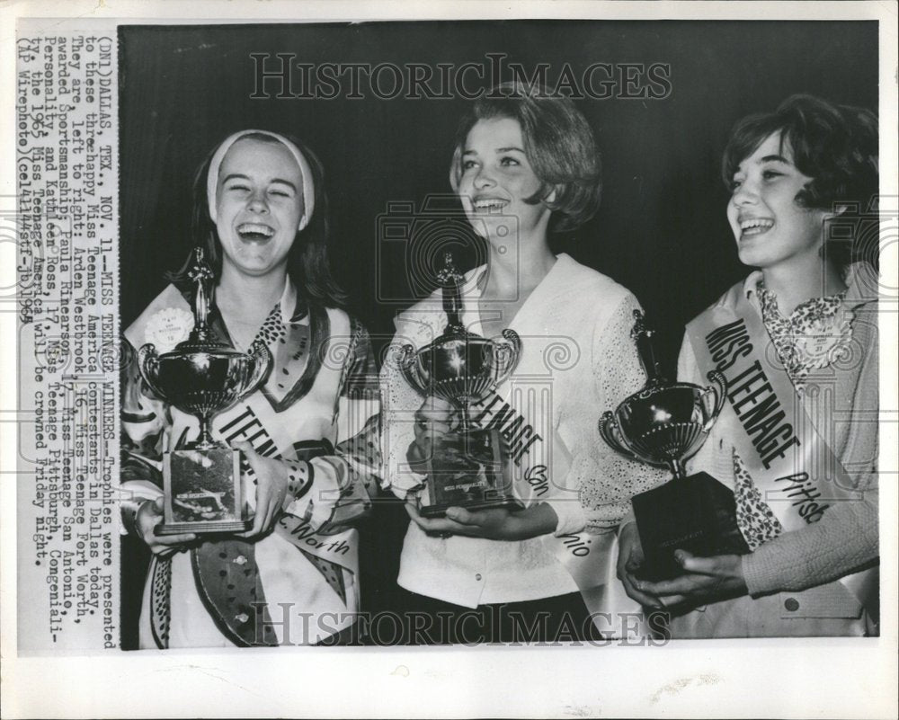 1965 Miss Teenage Dallas Trophy America - Historic Images