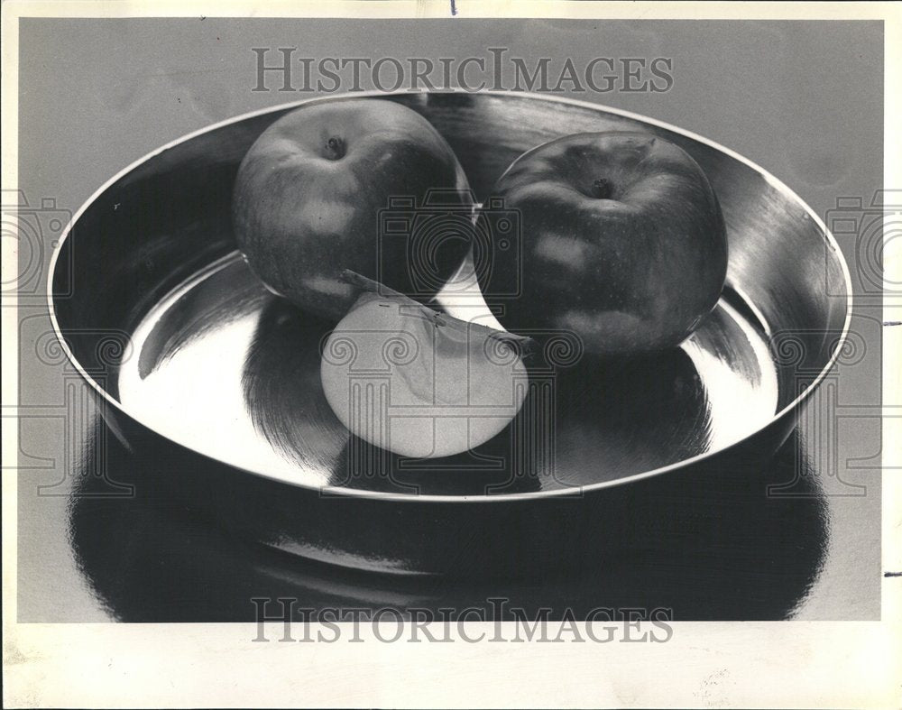 1984 Press Photo French caramelized apple tart Panache - Historic Images