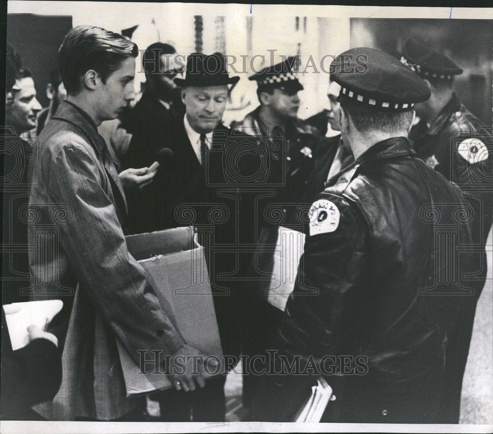 1969 Sherman youth box paper police Sutton - Historic Images