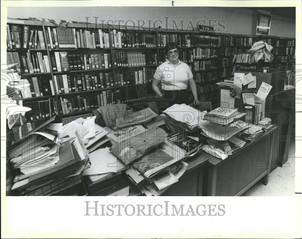 1986 Linda Dougherty Chicago Librarian - Historic Images