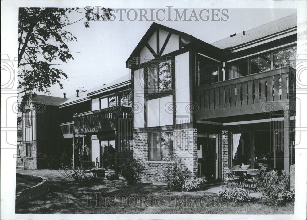 1979 Press Photo Lexington Green condominium patios - Historic Images