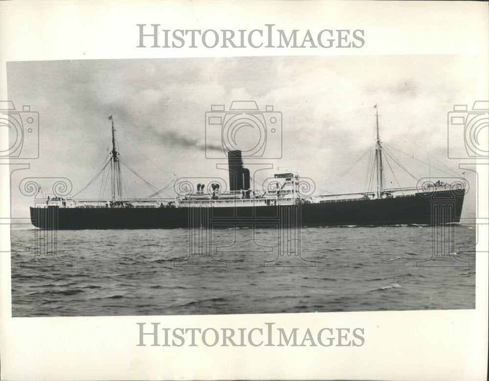 1939 Press Photo SS Clement German Raider sunk ship NY - RRV41983 - Historic Images