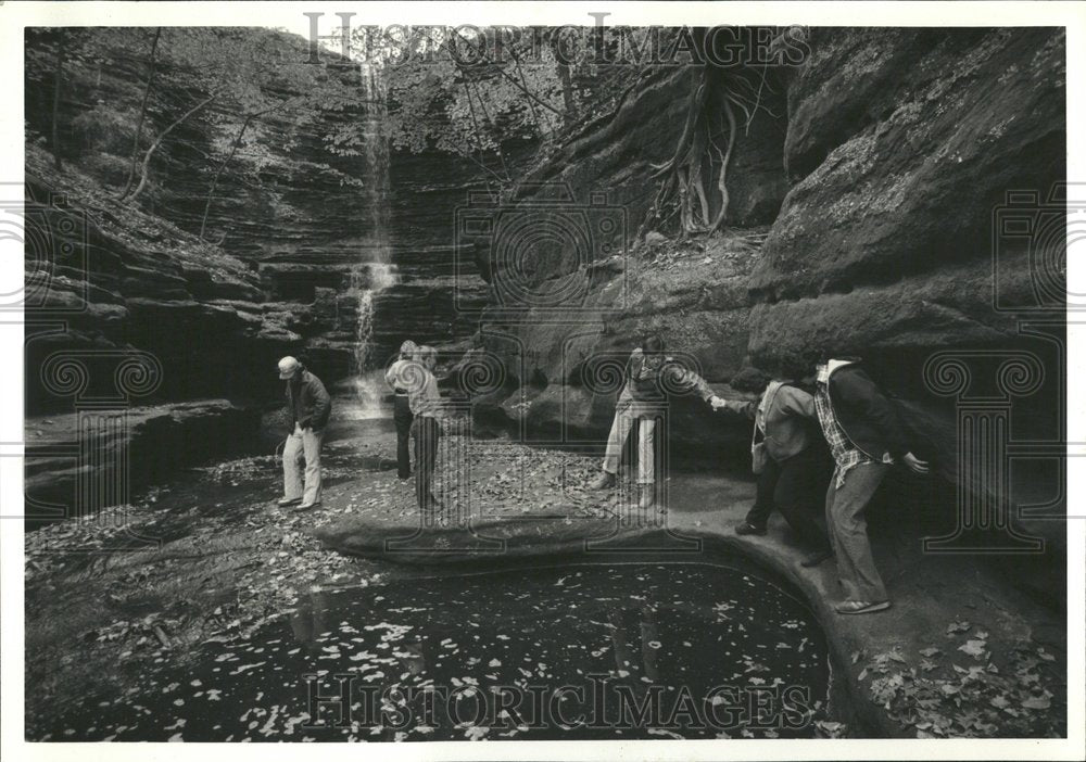 1981 Press Photo Field Museum Willard Boyd Waterfall - RRV42129 - Historic Images