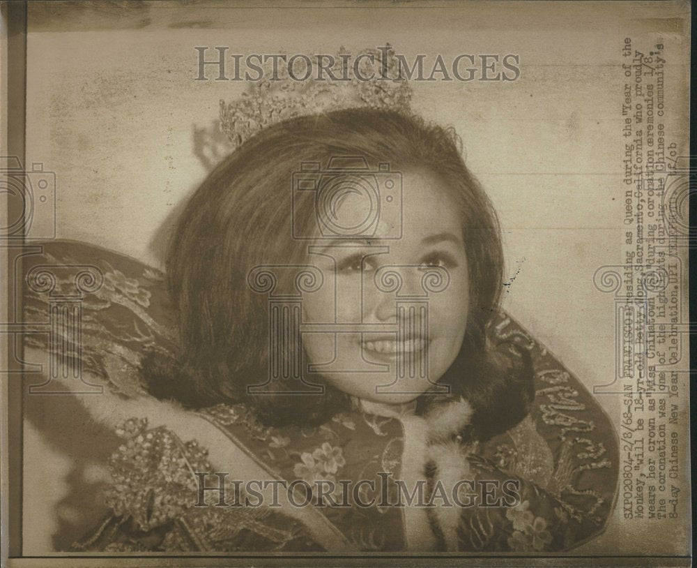 1968 Betty Wong Sacramento California Queen - Historic Images