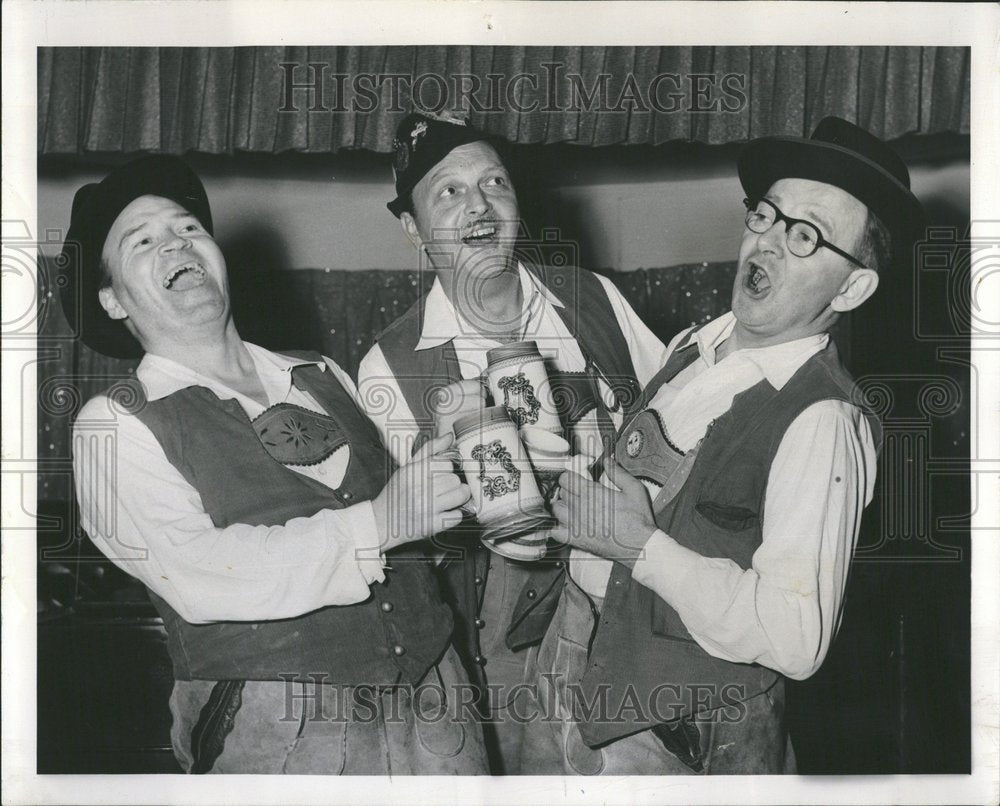 1954 Singing waiters in the Casino Show. - Historic Images