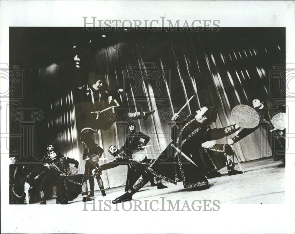 1988, Georgian State Dance Company Folk Fly - RRV42229 - Historic Images