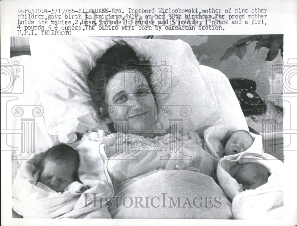 1966 Ingebord Wielochowski children baby - Historic Images