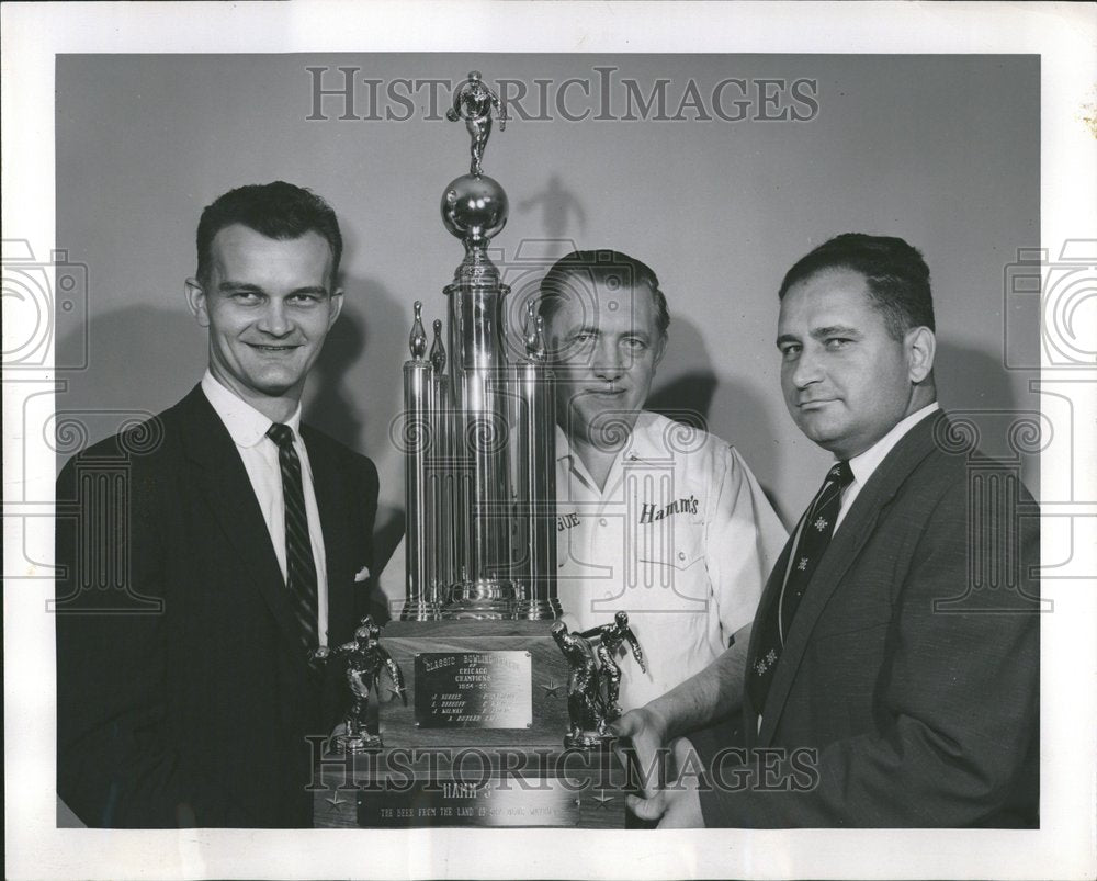 1956 Classic Bowling League Chicago trophy - Historic Images