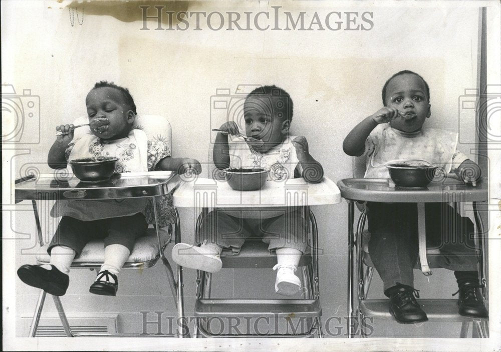 1968 Marcia Mark Micheal Triplets Wamsley - Historic Images