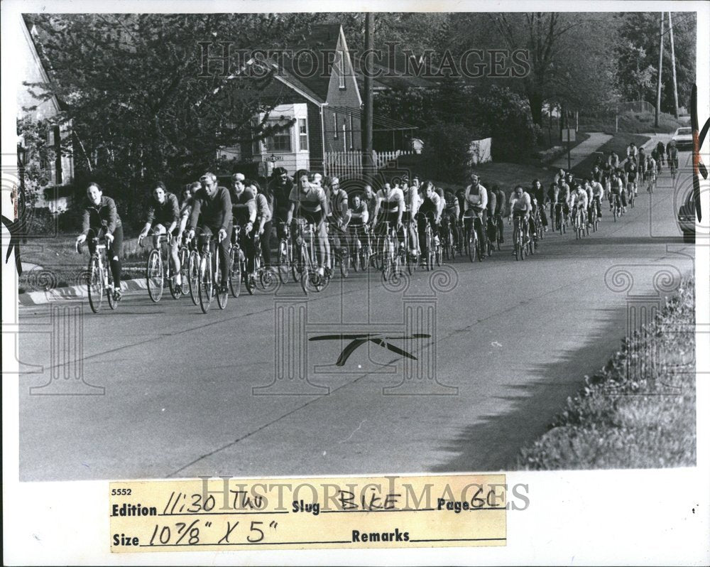 1975 Bikers Training Marathon Royal Day - Historic Images