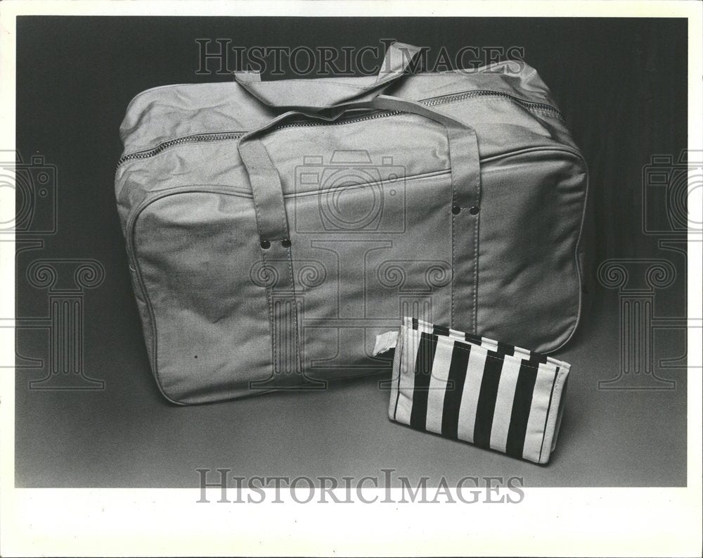 1983 Hnadbags athletic gear dove shaped - Historic Images