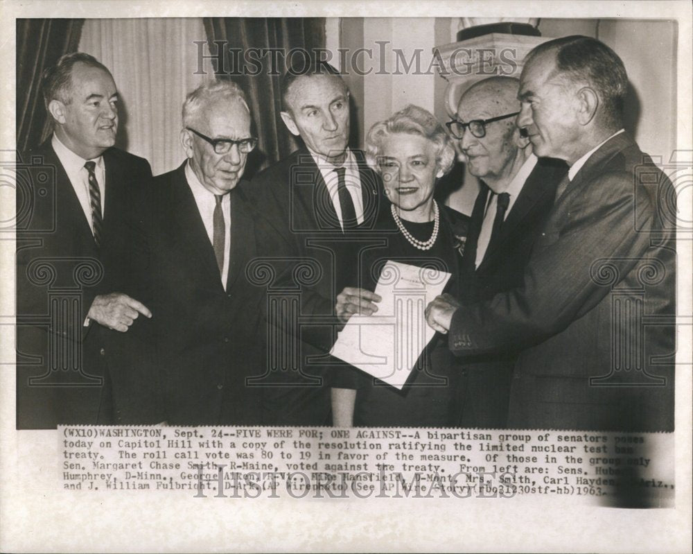 1963 Press Photo limited nuclear test ban treaty ratify - RRV42703 - Historic Images