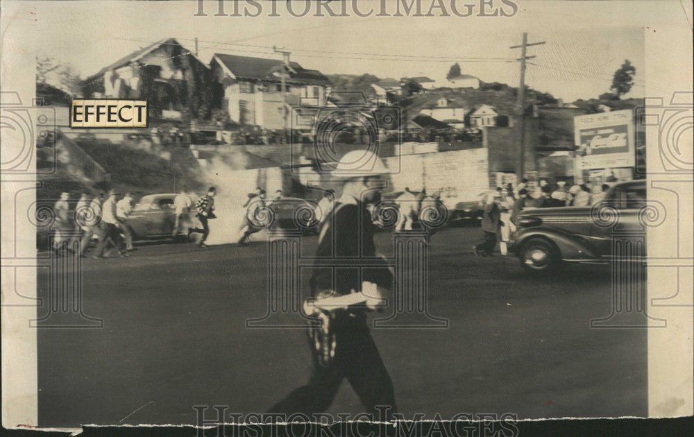 1948, Police Striking Standard Oil Company - RRV42933 - Historic Images