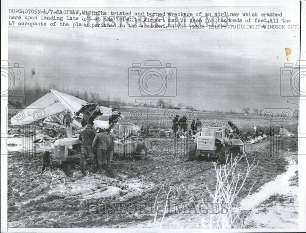 1958 Aviation Accident Flight Crash Chicago - Historic Images