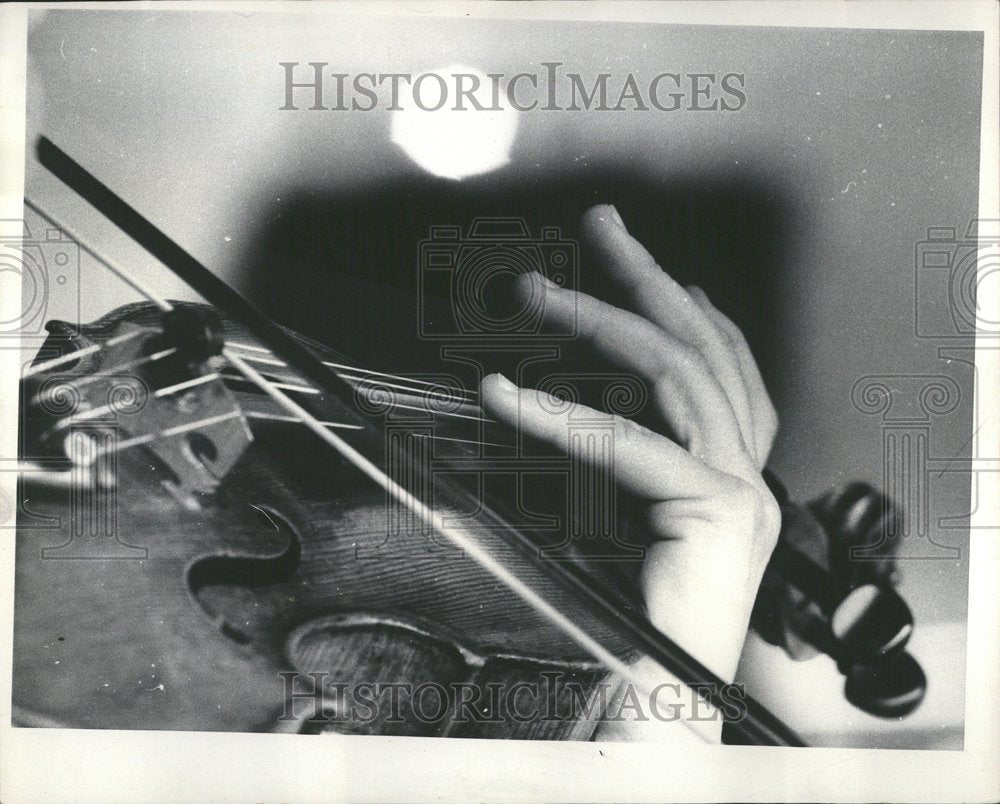 1973 Hands Gracefully Playing A Violin-Historic Images