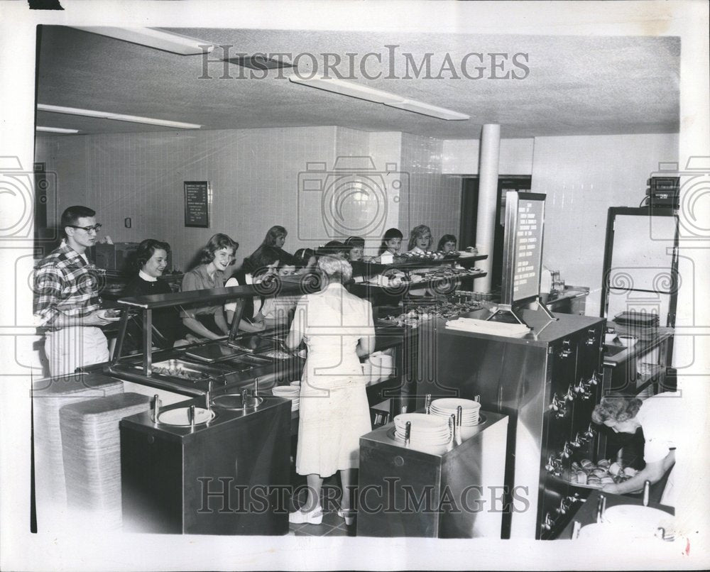 1959 Lake Park River Forest New Lunch Room - Historic Images