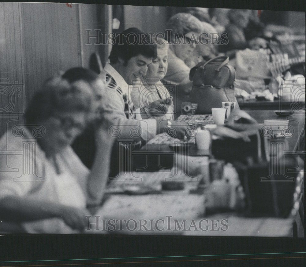 1976, Flea Market Bingo Parlor Players - RRV43419 - Historic Images