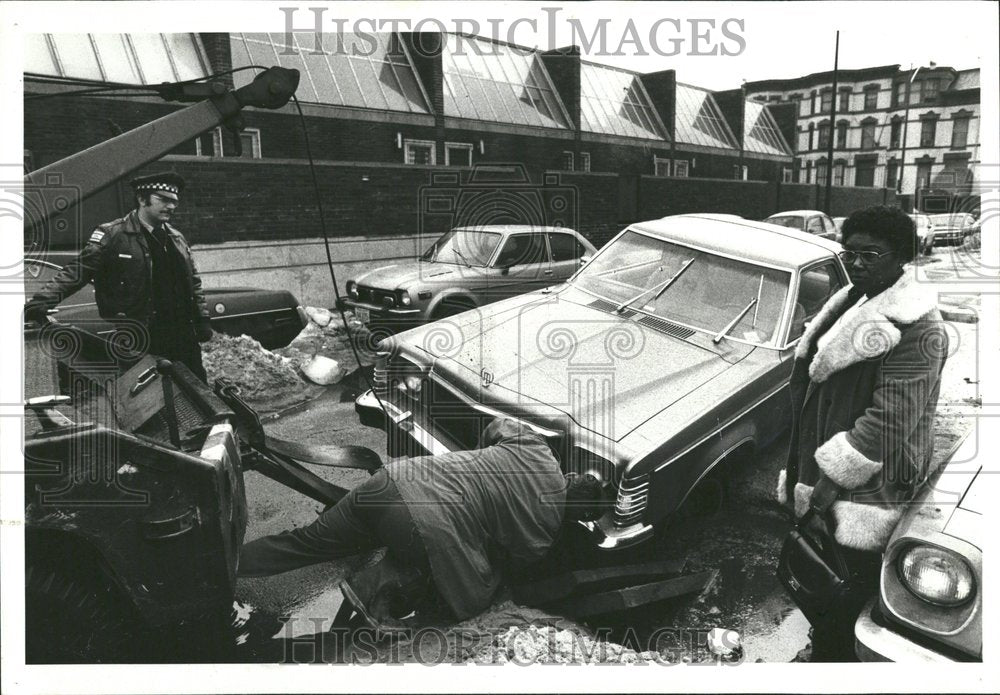 1978 Potholes Street Roads Vehicles Damage - Historic Images