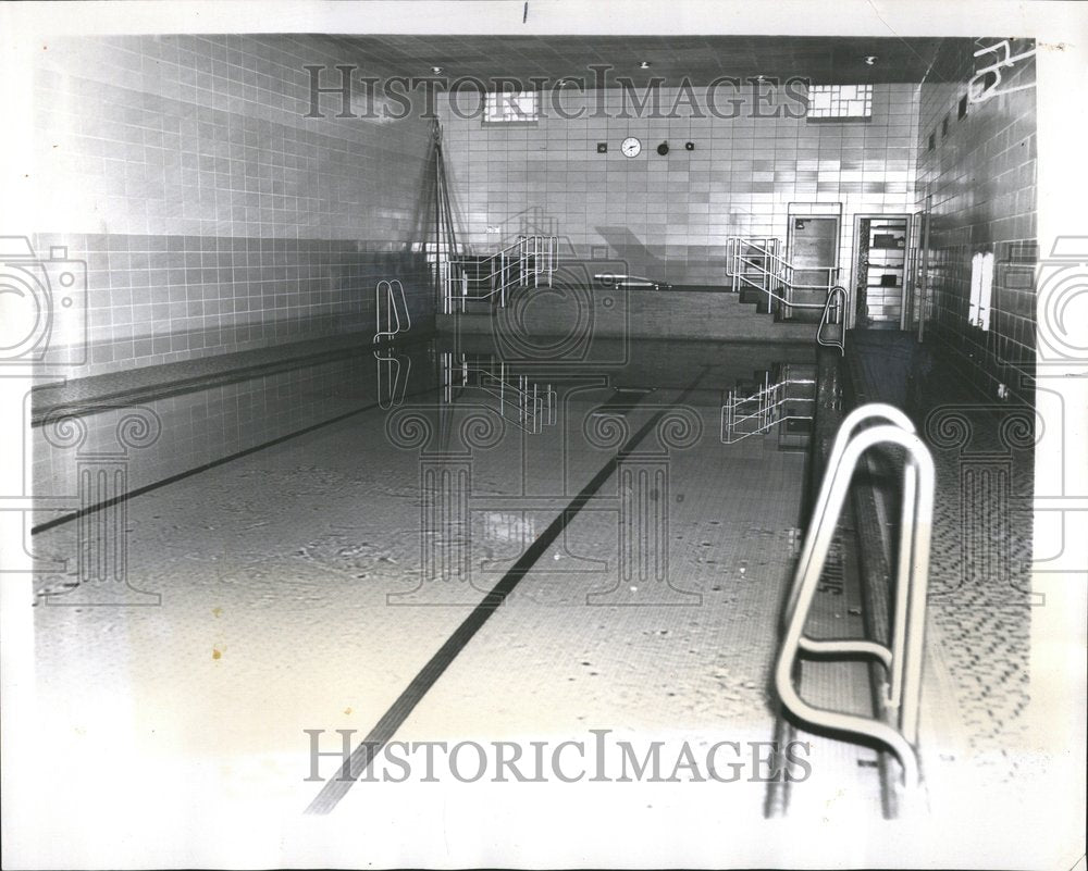 1961 Charles J. Sahs School Pool Illinois - Historic Images