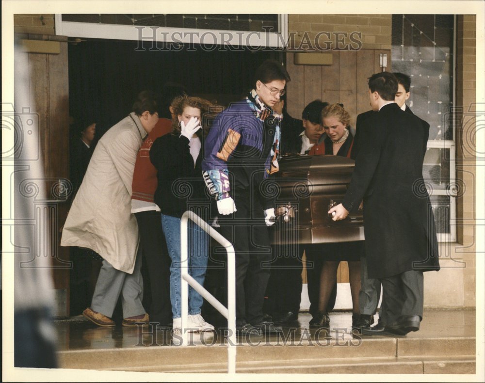 1993 Michael Castro&#39;s funeral,Palatine - Historic Images