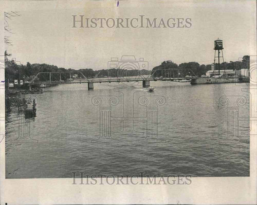 1976 Old Henry Bridge, Nancy Fike Fox River - Historic Images