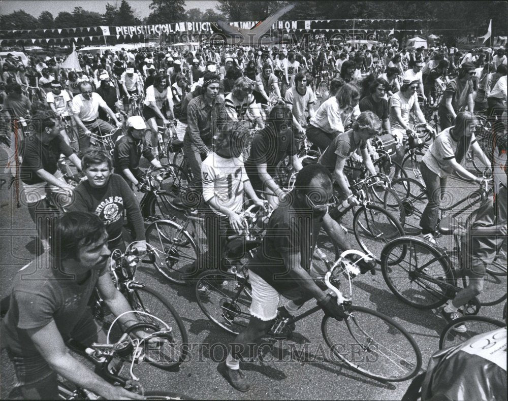 1974 Press Photo Bicycle Marathon - RRV44199 - Historic Images