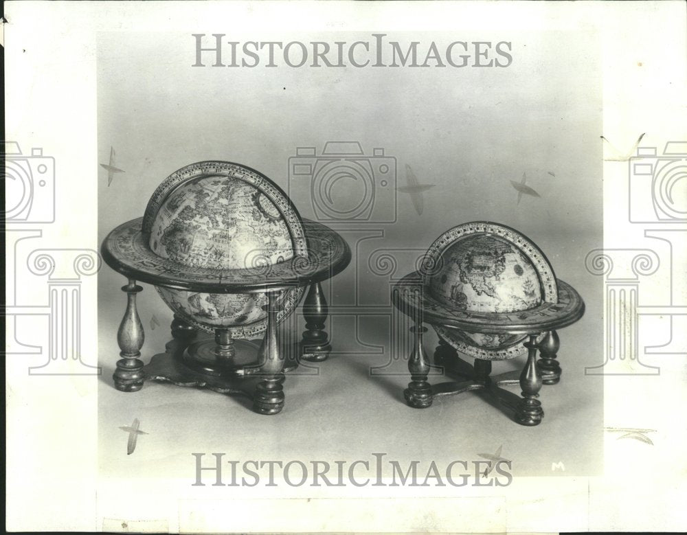 1964 Press Photo Artamount Antique Globes Decorative - RRV44391 - Historic Images