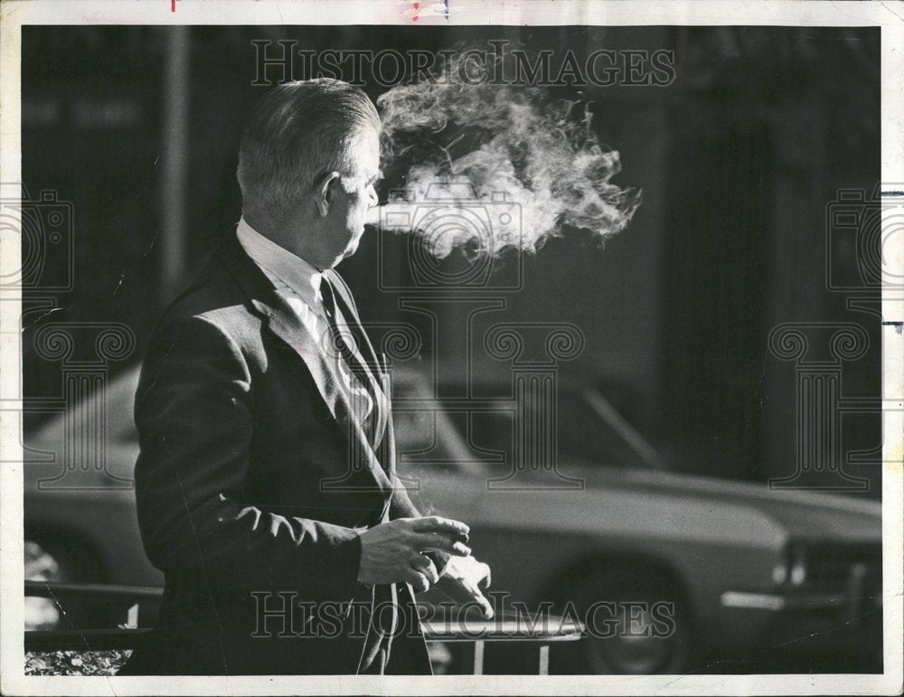 1968 Press Photo CBS Television National Smoking Test - Historic Images