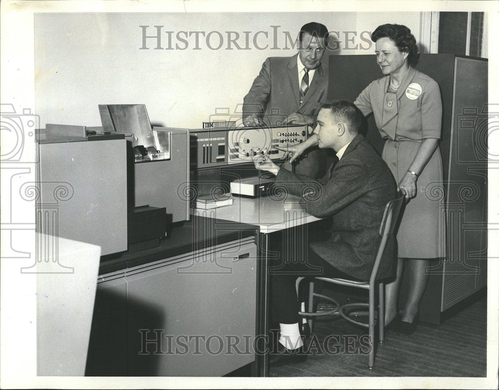 1965 Proviso East High School New Computer - Historic Images