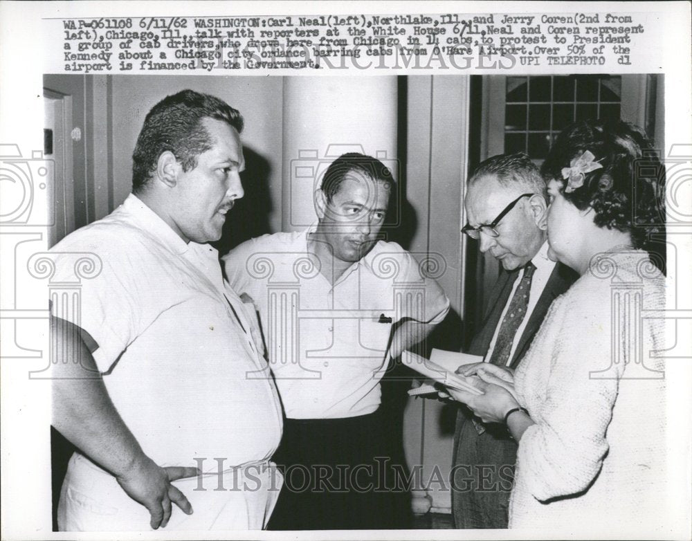 1962 Cabdrivers In Washington Protest Ban - Historic Images