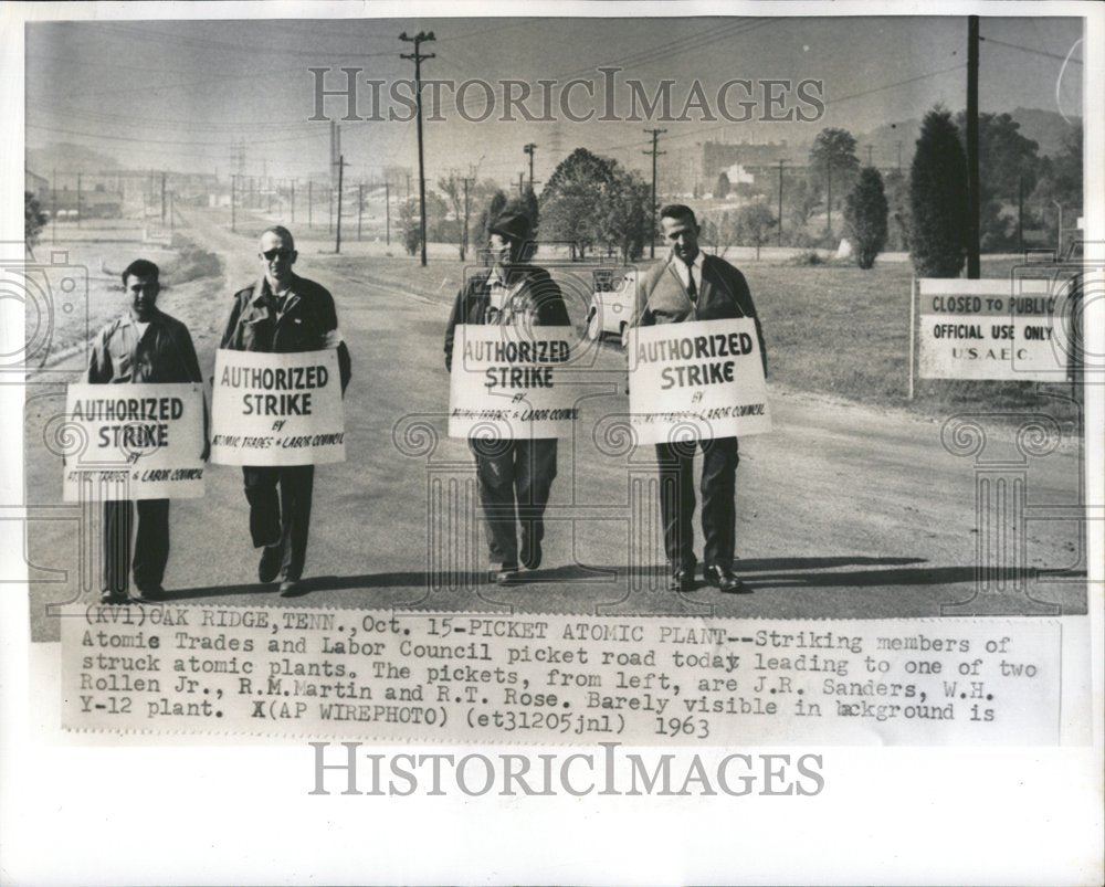 1963 Atomic Trades and Labor Council Strike - Historic Images