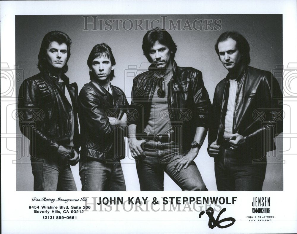 1988, John Kay Steppenwolf Musicians - RRV45003 - Historic Images