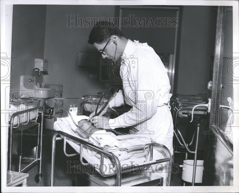 1958 Grace Hospital Intern Medical Doctor - Historic Images