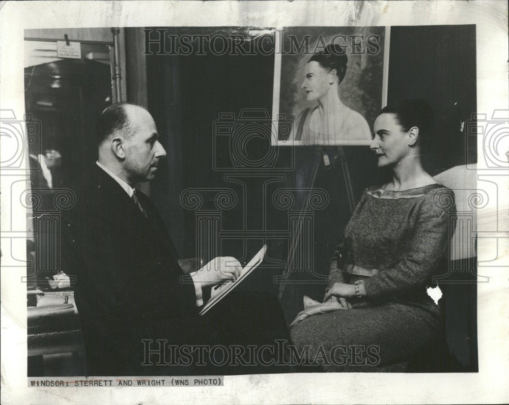 1961 Press Photo Ted Sterrett,with fiancee Beryl Wright - RRV45079 - Historic Images