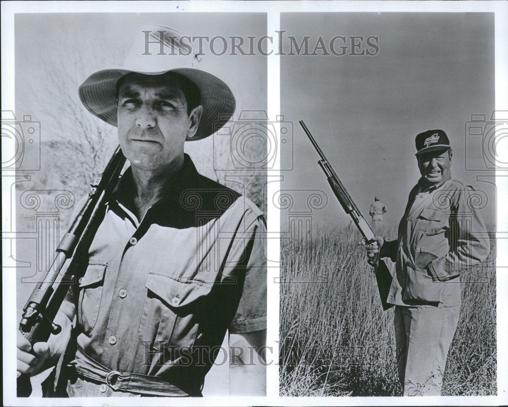 1966 Craig Stevens And Phil Harris Hunting - Historic Images