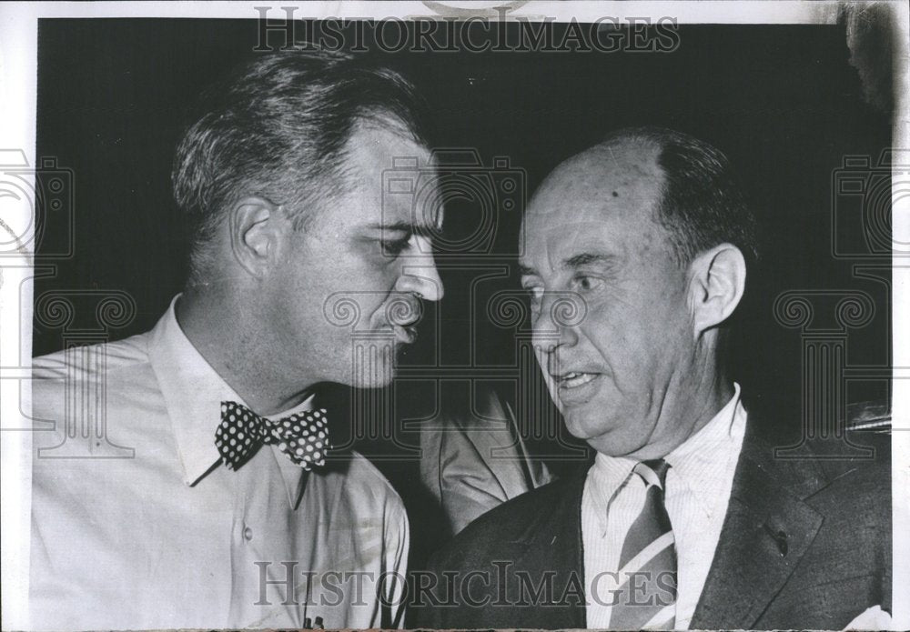 1956 Michigan Gov. Williams Adlai Stevenson - Historic Images