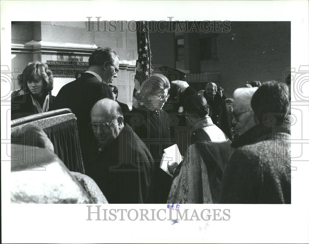 1988 Press Photo Nancy Williams Gery Funeral Mennen - RRV45353 - Historic Images