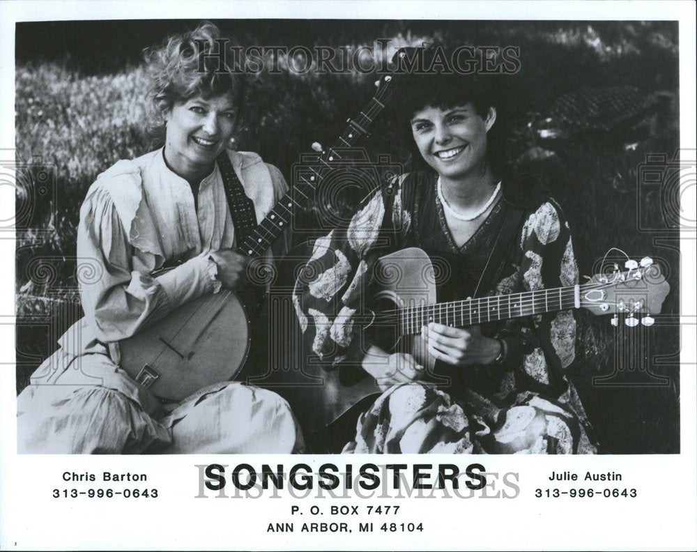 1990 Press Photo Musical Duet The Song Sisters - Historic Images