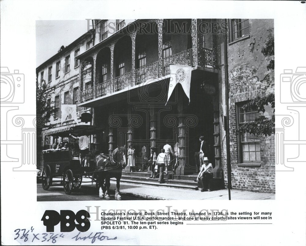 1981 Dock Street Theatre Charleston Spoleto - Historic Images