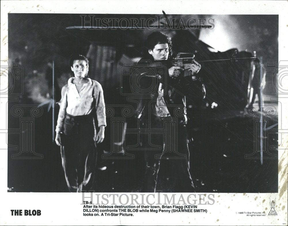 1988 Press Photo Actors Kevin Dillon And Shawnee Smith - RRV45555 - Historic Images