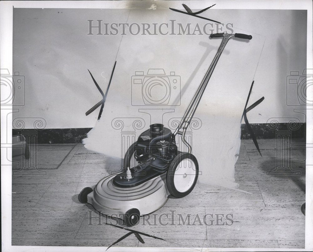 1950, Rotary Type Lawn Mower Landscaping - RRV45599 - Historic Images