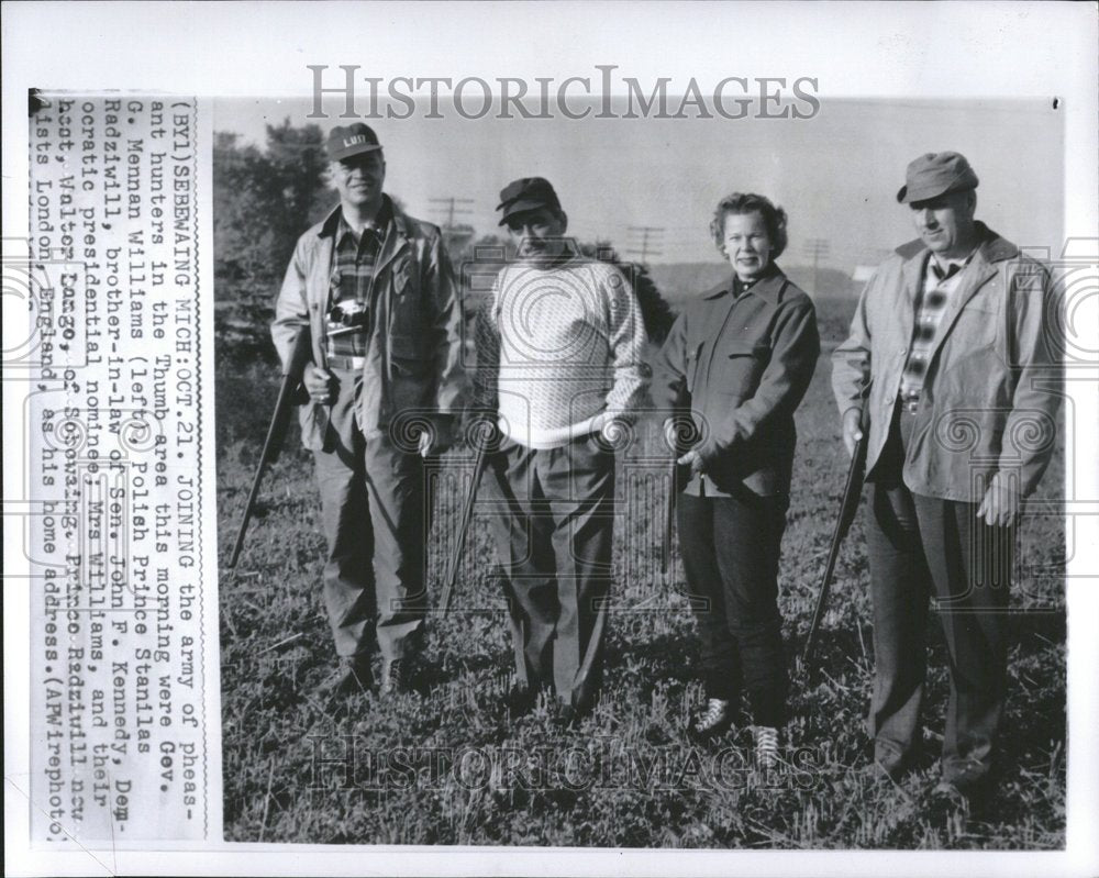 1960 Gov Mennan Williams Stanilas army area - Historic Images