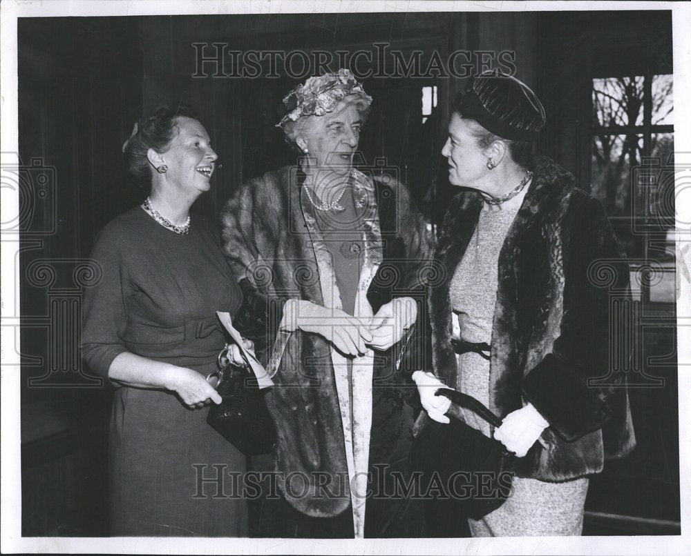 1958 Press Photo Detroit Society Musical Attendees - RRV45663 - Historic Images