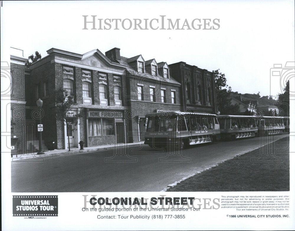 1986 Universal Studios Tour Colonial Street - Historic Images