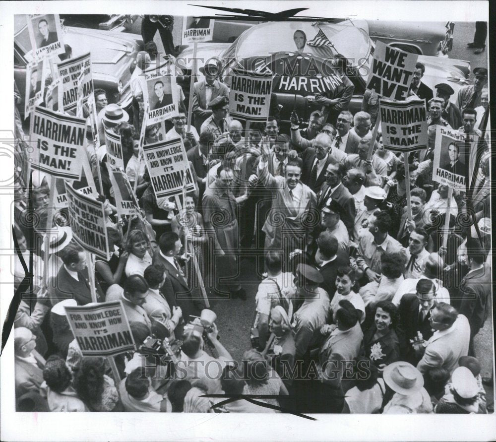 1952 Press Photo Candidate For Pres. Averell Harriman - Historic Images