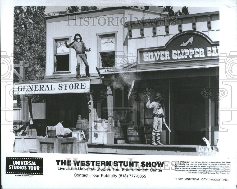 1988 Press Photo Western Stunt Show Universal Studios - RRV45907 - Historic Images