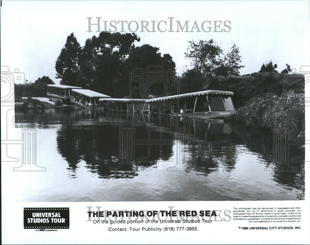 1986 Press Photo Universal Studios Parting Of Red Sea - RRV45909 - Historic Images