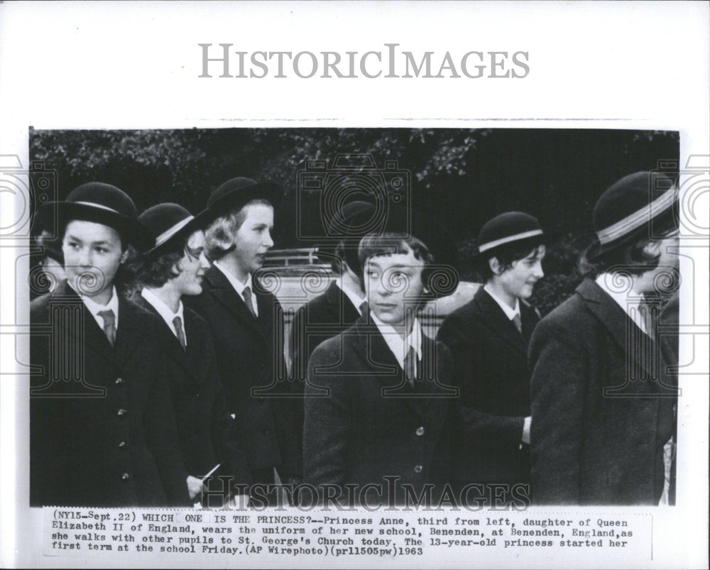 1963 Prince Anne Elizabeth II England Pupil - Historic Images