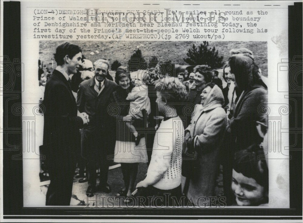 1969 Prince Charles Wales people Blaenau - Historic Images