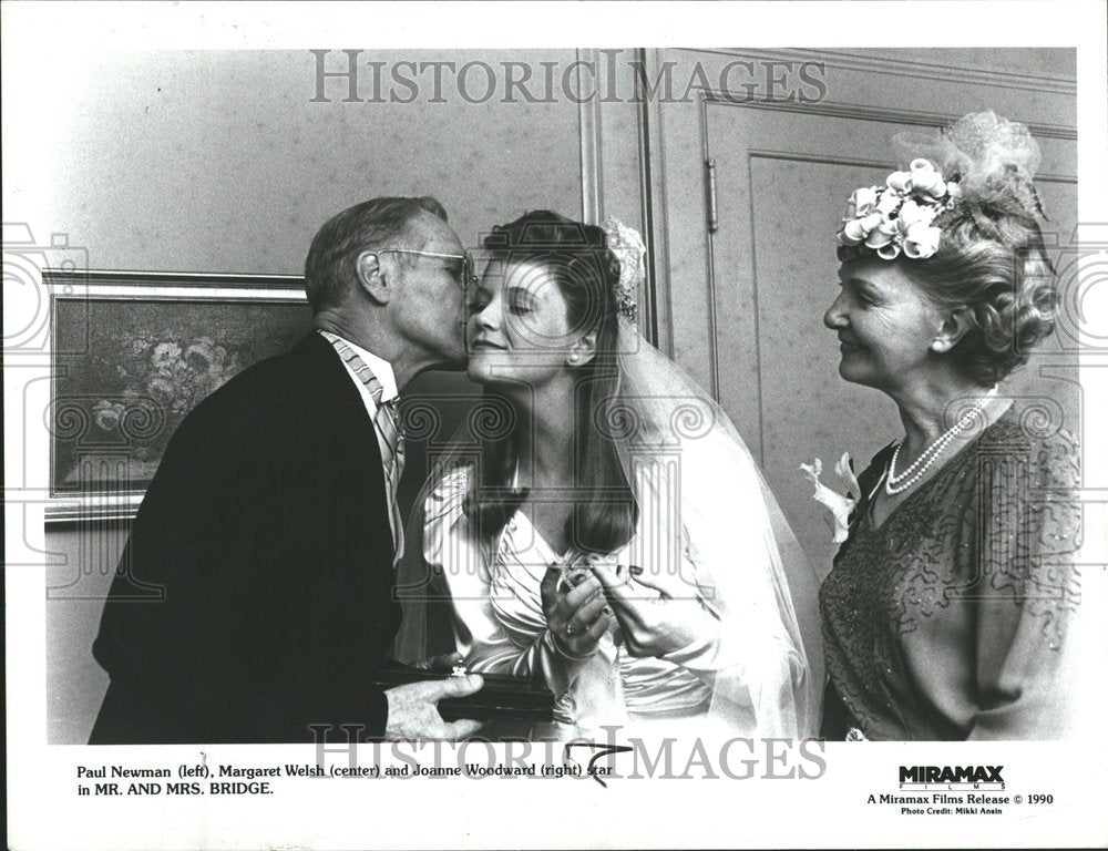 1991 Paul Newman Margaret Welsh Joanne Star - Historic Images